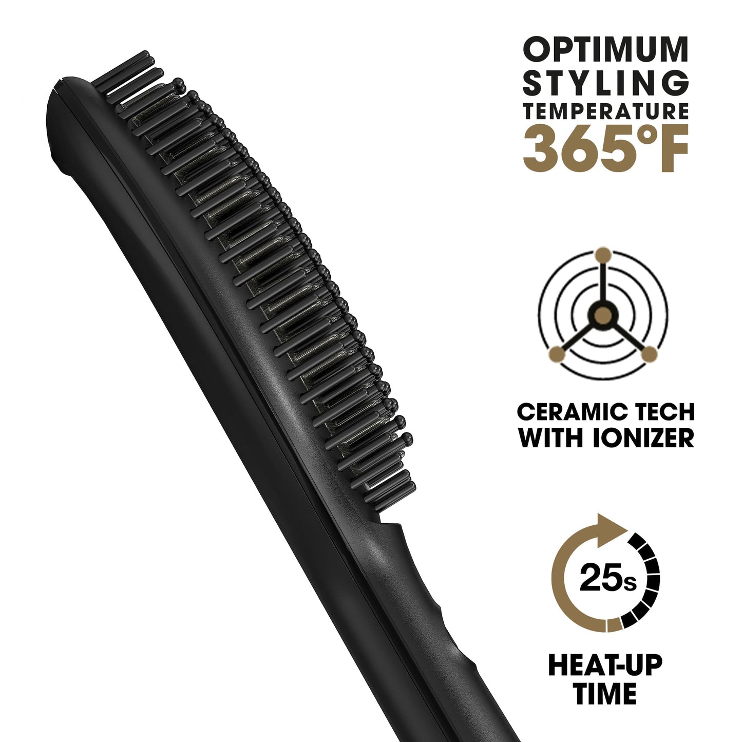 ghd Glide Hot Air Brush | Professional Smoothing Blow Dryer Brush, Ceramic Hair Straightener, and Styler