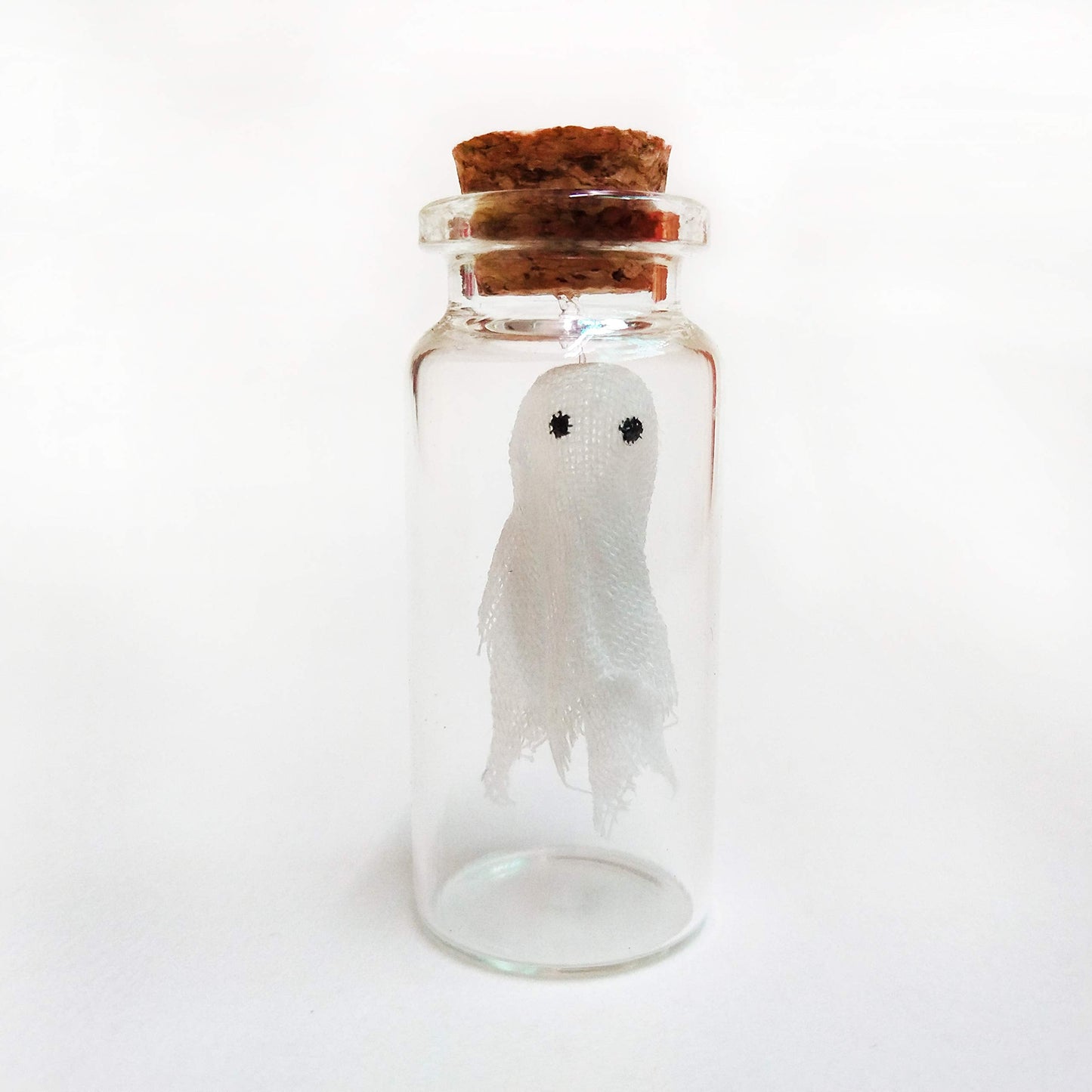 LFaize Pack of 2,Little Ghost in a Bottle,Miniature Ghost, Halloween,Ghost gift,Funny Pet Ghost