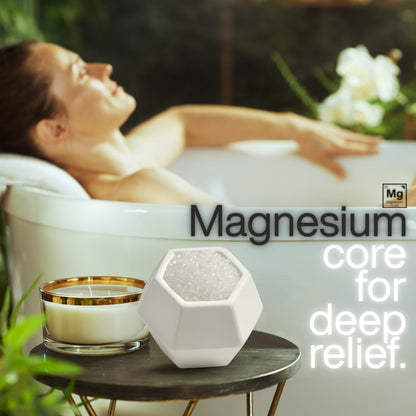 Magnesium & Epsom Salt Natural Mineral Bath Bombs | XL 180g | Skin Care & Muscle Relief Bath Soak Inspired by the World’s Healing Hot Springs | Dye & Fragrance Free | GeoBath (7 Pack)