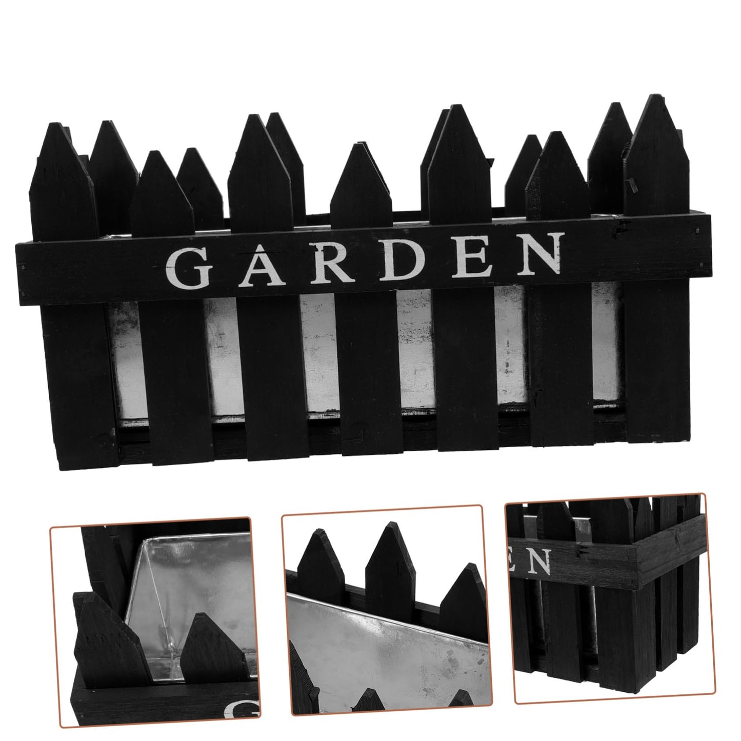 Abaodam Fence Flowerpot Durable Decorative Planting Box for Garden Home Decor Sturdy Easy to Clean Housewarming Finish