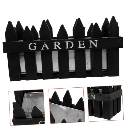 Abaodam Fence Flowerpot Durable Decorative Planting Box for Garden Home Decor Sturdy Easy to Clean Housewarming Finish