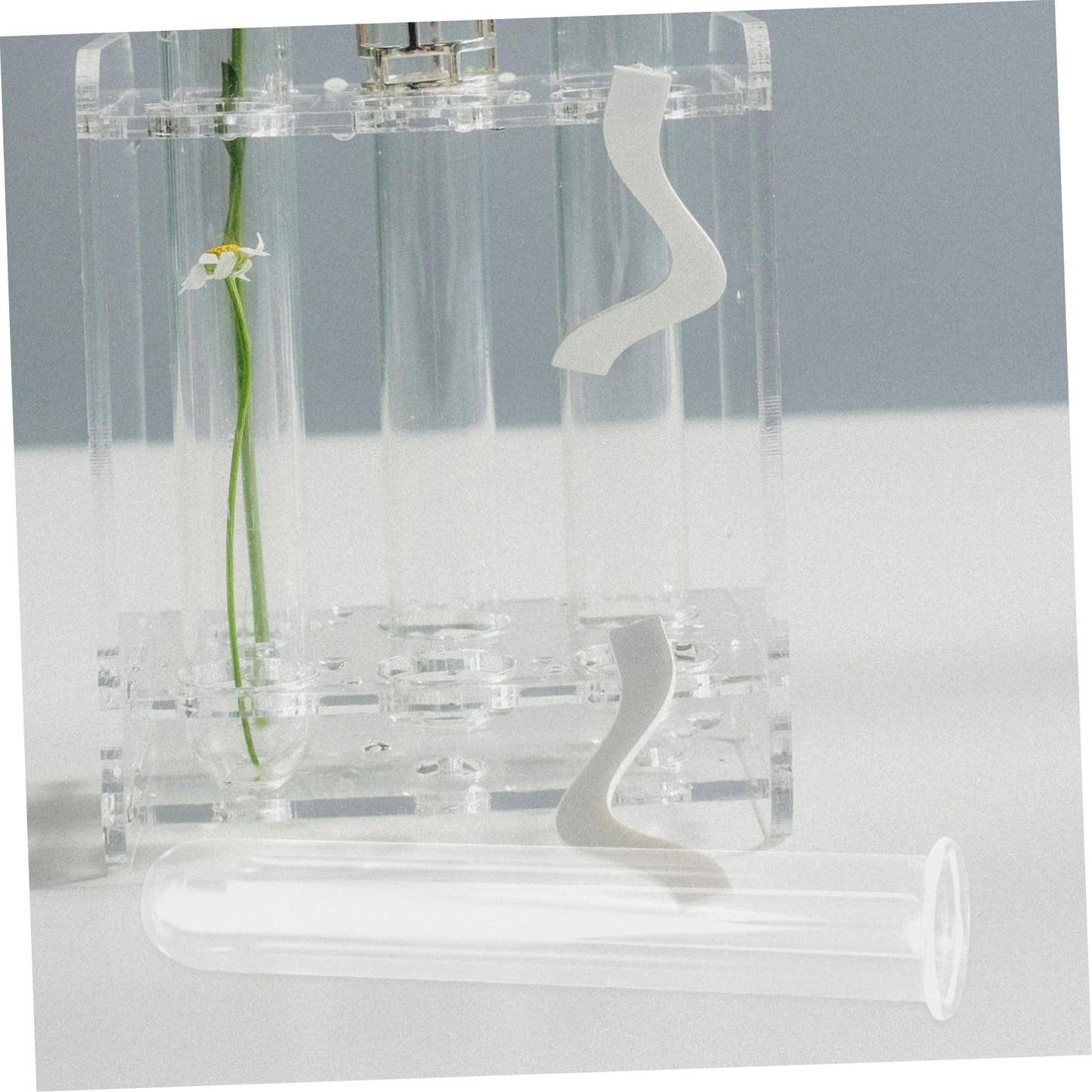 Wakauto 4pcs Glass Hydroponic Test Tube Vases for Plants Small Propagation Tubes Terrarium Flower Holders Desktop Decorative Plant Vials for Indoor Gardening and Home Decor