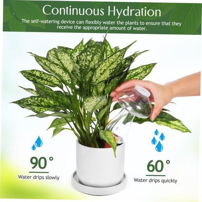 Vytulz 3Pcs Self Watering Globes Mushroom & Wash Bottle,Plant Watering Globes,Self Watering Planter Insert,Automatic Plant Waterer Indoor,Plant Watering Devices,Plant Water Globes,Watering Bulb