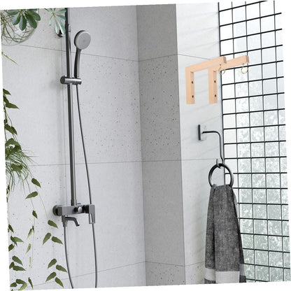 NUOBESTY 2pcs Wooden Wall Hooks for Hanging Plant Brackets Outdoor, Wall Mounted Plant Hangers for Bird Feeders, Wind Chimes, and Hanging Baskets in Garden