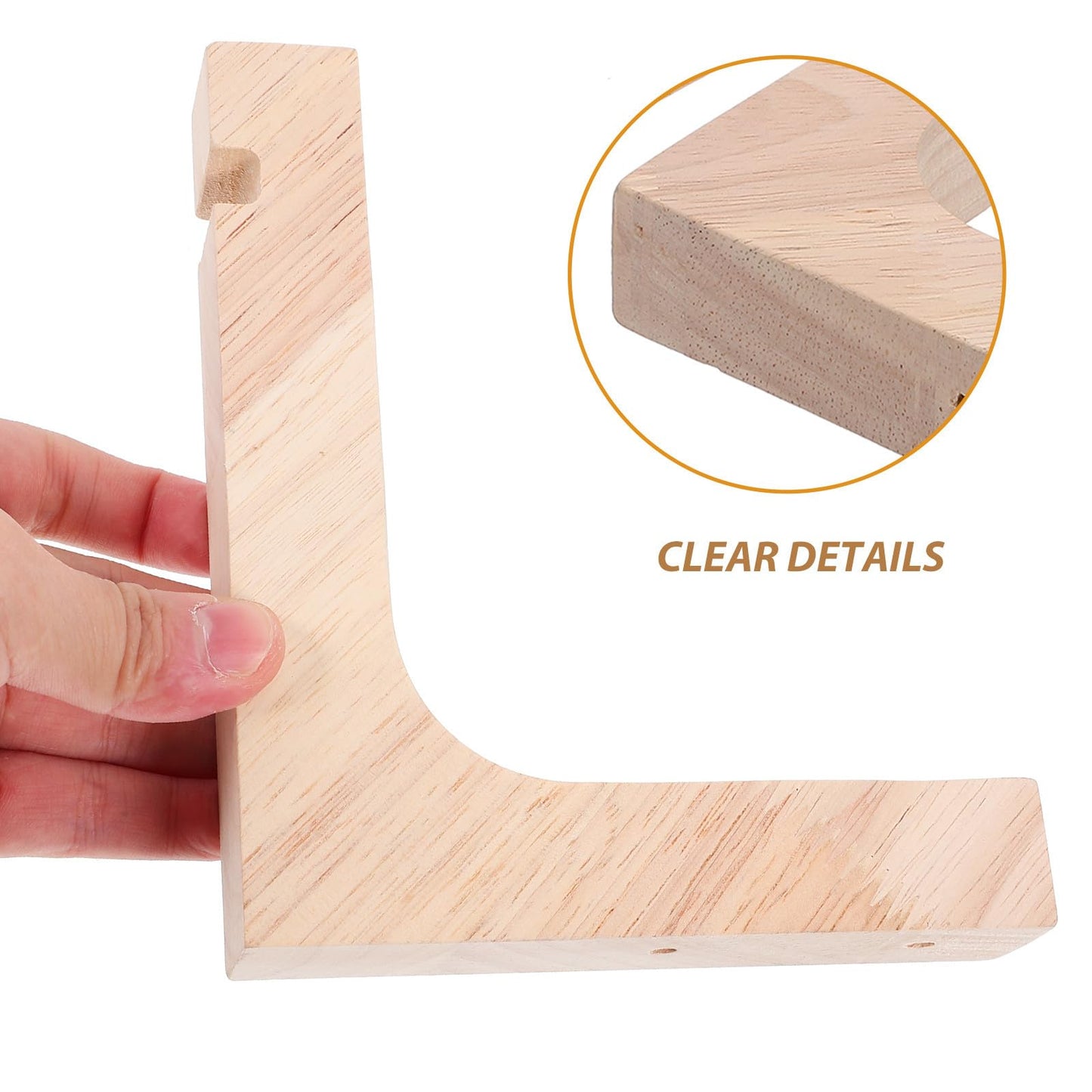FENICAL 2pcs Wooden Plant Hangers Heavy-Duty Wall Hooks for Indoor and Outdoor Hanging Plants Natural Wood Hanging Bracket Supports Flowerpots Ceiling and Wall Mounted