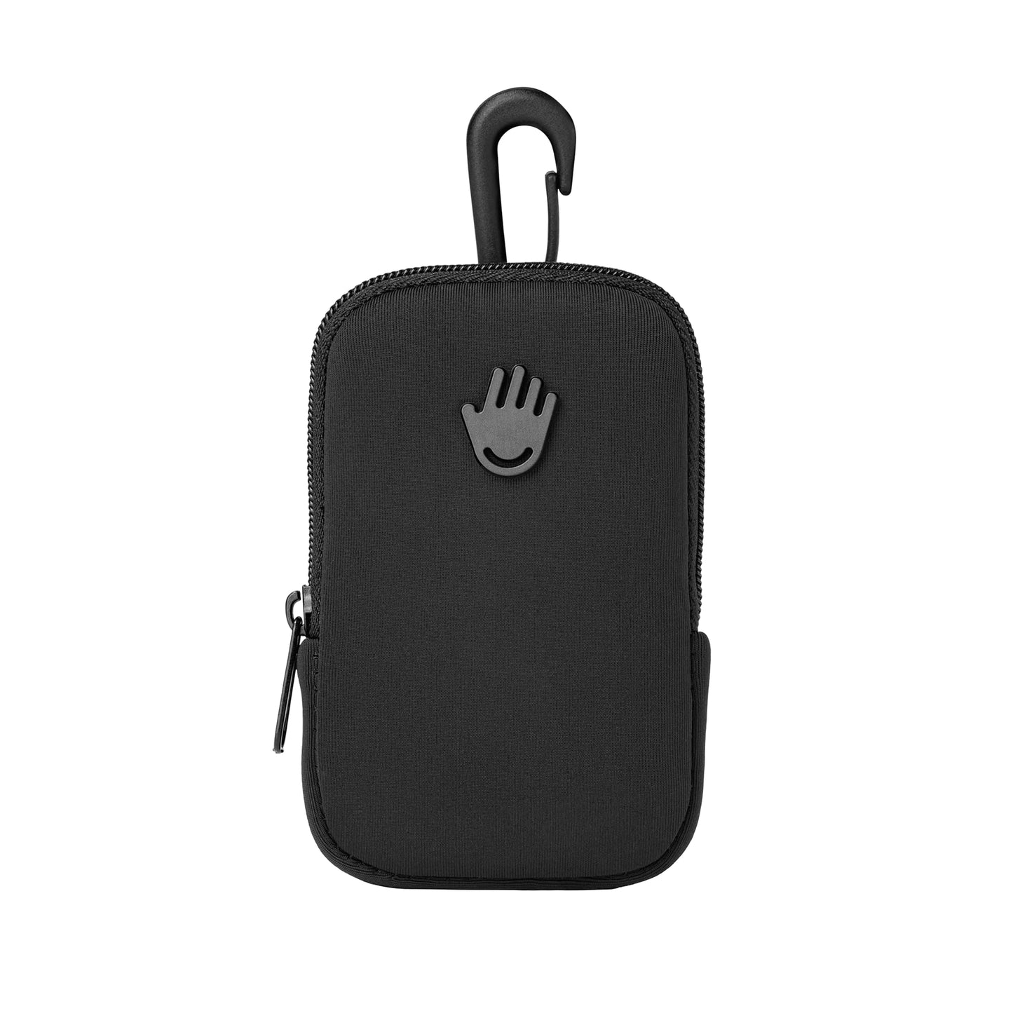 Touchette Zippered Pouch with Snap Hook – Attachable Bag Accessory Compatible with 1 FL OZ Touchland Hand Sanitizer – Black