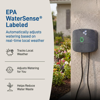 Orbit B-hyve XR Smart Sprinkler Timer - 8-Zone - WiFi-Enabled Indoor/Outdoor Irrigation Controller - App Control - Weatherproof Watering System - Multi Zone - Custom Programs - 57985