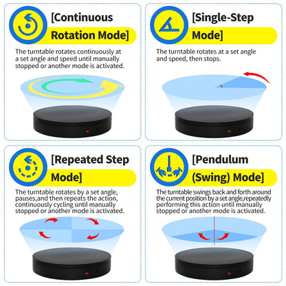 15.8In Remote Motorized Electric Turntable Rotating Display Stand Rotating Platform Photography Turntable motorized lazy susan base giratoria para for Photography,3D Scanner,(Load Range:132~400lbs)
