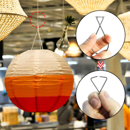 Philbinden Drop Ceiling Hooks for Hanging, Drop Ceiling Clips Suspended T-Bar Hooks for Home/Classroom/Office/Wedding Hanging Plants (80, Large)