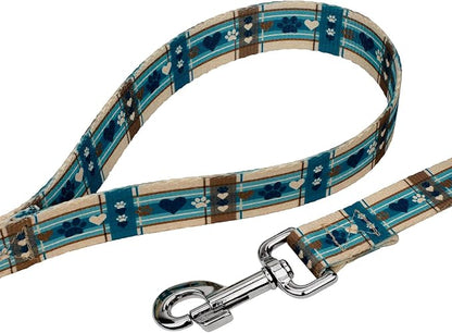 Country Brook Petz - Puppy Picnic Everyday Dog Collar and Leash - Plaid and Argyle Collection Featuring Charming Designs (1/2 Inch, Extra Small)