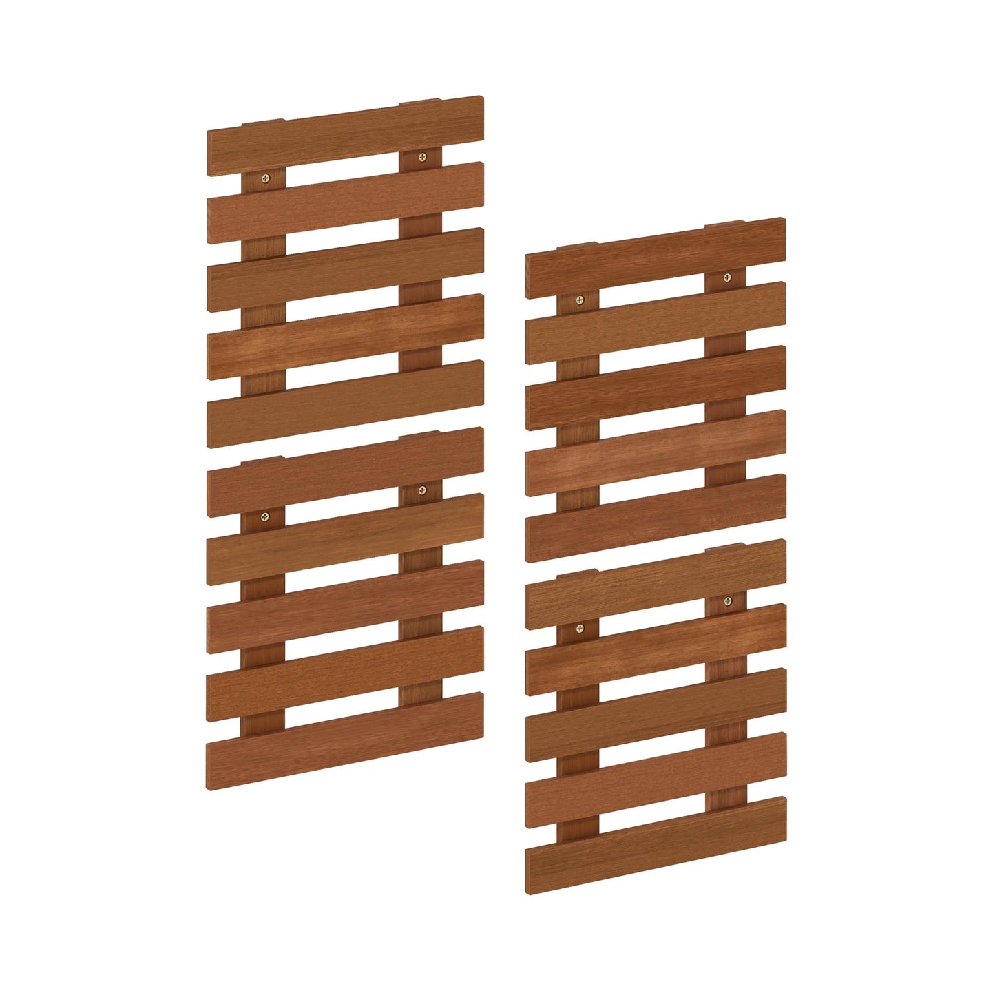 Furinno TIOMAN Outdoor Vertical Wall Planter, Set of 4 Wooden Hanging Planters, for Indoor, Outdoor Plants, Balcony, Patio, Light Wood