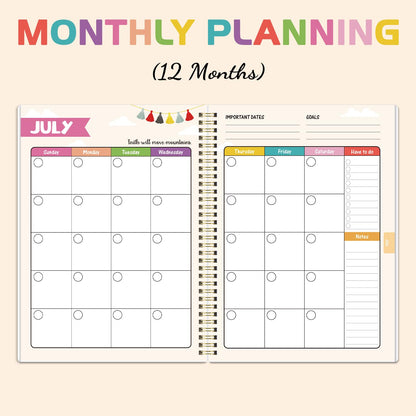 Undated Teacher Planner - Teacher Planners 8.5 x 11, Teachers Lesson Plan Book, Teachers Lesson Planner 2026-2027 with Stickers and Inner Pocket
