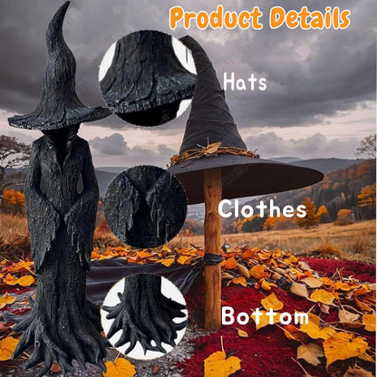 2025 Halloween Witch Statue ，Gothic Halloween Resin Figurine，Witch Figurine Crafted Desktop Ornament, Decorations Indoor Ornament