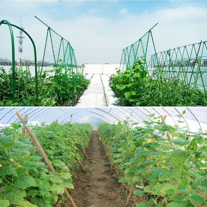 HHTHH Green Trellis Netting 4x100 ft Heavy Duty Garden Netting Polypropylene Plant Support Net for Climbing Vegetables Fruits Flowers
