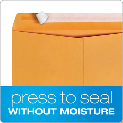 Columbian 9 x 12 Catalog Envelopes with Self Seal Closure, 28 lb Brown Kraft, for Mailing Flat Letter Size Documents or Photos, 100 Per Box (COLO341)