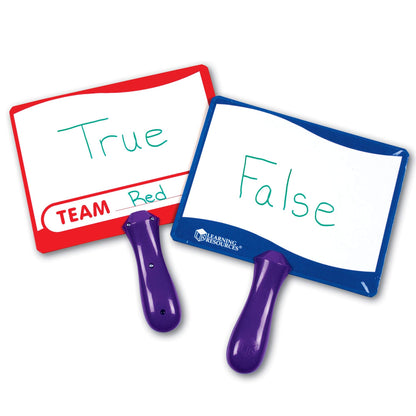 Learning Resources Write-on / Wipe-off Answer Boards, Set of 10 Erasable Boards, Ages 6+
