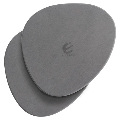 Elfcool Plant Saucer Quick Dry Absorbent Flower Pot Saucer Dirp Tray Diatomaceous Earth Mat for Indoor Outdoor Plants (8''-Dark Grey-2pack)