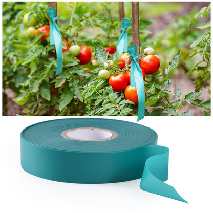 TELENT OUTDOORS 4 Rolls Stretch Tie Tape, 1” Wide 200FT Reusable Garden Plant Ties Green Tapes for Plants, Thick Garden Vinyl Stake Ribbon for Branches Flowers Tomatoes Indoor Outdoor Greenhouse