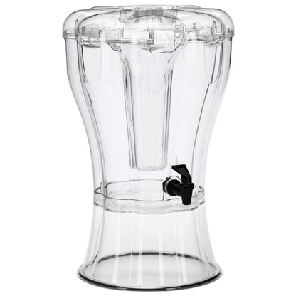 Buddeez 3.5 Gallon Beverage Dispenser with Stand - BPA-Free Tritan Drink Dispenser with Spigot, Ice Cone & Chalkboard Label for Parties, Weddings and Events