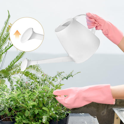 TTAOE GN Watering Can - for Indoor and Outdoor House Plant Garden - with Long Spout - 1/2 Gallon - White