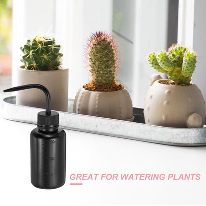 PATIKIL 12 Pcs Wash Bottle, 150ml 5oz Plastic Succulent Watering Bottle Eyelash Tattoo Rinse Washing for Plant Eyelash Extensions Irrigation Lab RV Gap Cleaning, Black