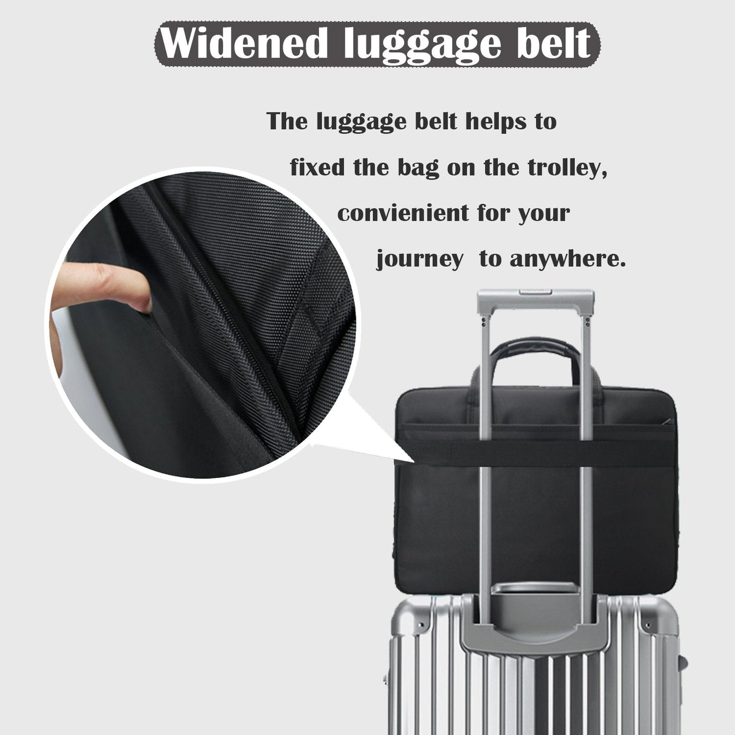 Briefcase Bag 15.6 Inch Laptop Messenger Bag Business Office Bag for Men Women, Shoulder Bag fit for Computer Notebook MacBook Hp Dell Lenovo Asus Apple