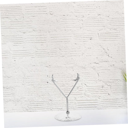 ABOOFAN Display Pedestal for Rocks Rhombus Ore Bracket Adjustable Metal Crystal Holder Stone Display Stand Diamond Shape Base Holder for Raw Gems Home Decor Stand