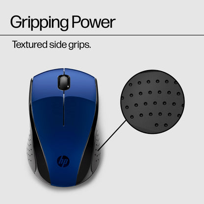 HP X3000 G3 Wireless Mouse - Black, 15-Month Battery, Side Grips for Control, Travel-Friendly, Blue LED, Powerful 1600 DPI Optical Sensor, Compatible with Wins PC/Laptop, Mac, Chromebook (683N7AA)