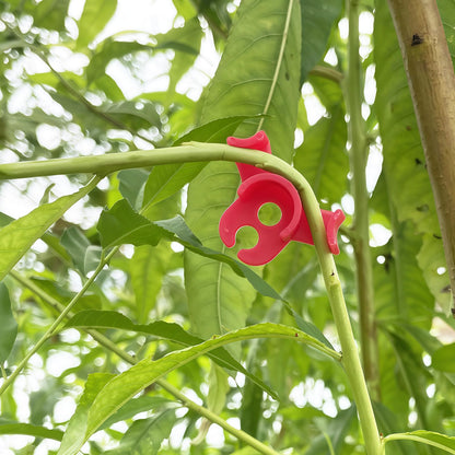 artisanstar 120-Pack Plant Training Clips for Low Stress Training - 90-Degree Angle Plastic Plant Stem Support Clips, Reusable Garden Clips for Tomatoes, Vines (Red & Green)
