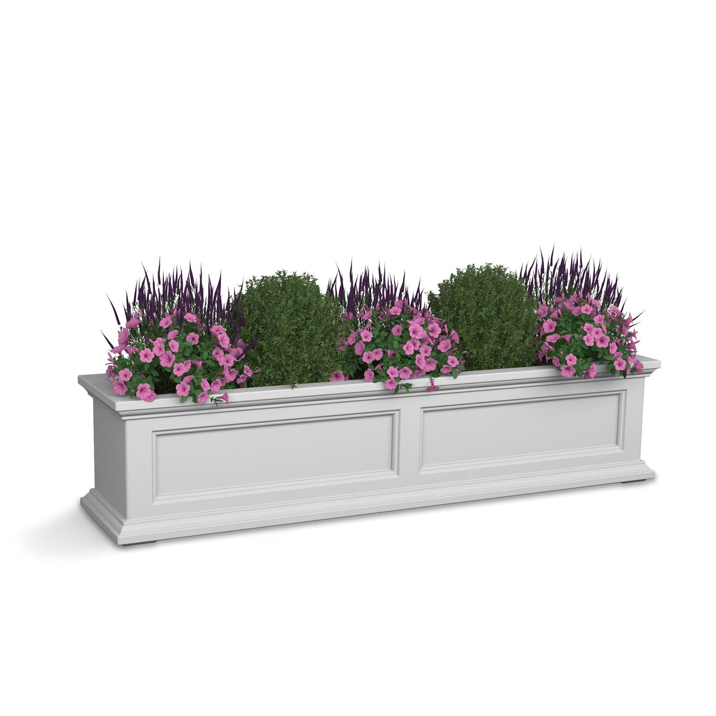 Step2 Atherton 24" x 39" x 19.5" Self-Watering Planter Box Bundle with Mayne Fairfield 4ft Window Box