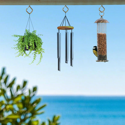 Viweolm 60 Pcs Bronze Eye Hooks Screw Heavy Duty,Ceiling Hooks for Hanging Plants,String Lights,Cup,Wind Chime,Bird Feeders. Plant Hanger Indoor&Outdoor