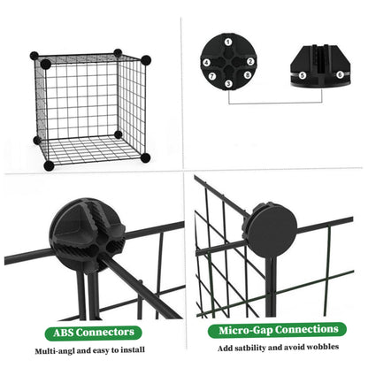 Vistnale 5 Sheet Plant Protectors from Animals, 12x12 Plant Cage, Heavy Duty Chicken Wire Cloche with Fixed Buckle, Garden Cloches for Plants ＆ Pet Cage| Cages Supports