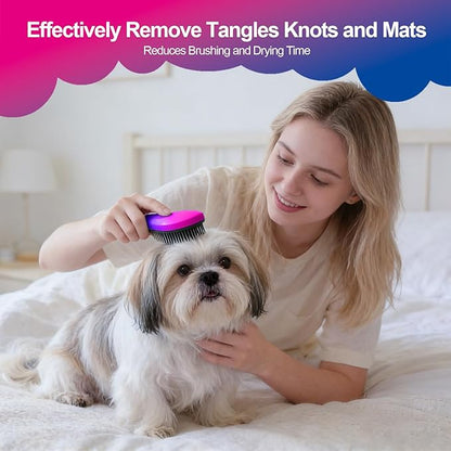 Small Dog Brush- Grooming Tool for Teddy, Yorkies, Maltese, Shih Tzu, Chihuahua - Puppy Hair Brush (Gradient Color)