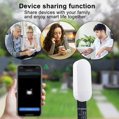 Smart Soil Moisture Meter: Zigbee Soil Tester with Temperature Sensor, Plant Moisture Meter with App Remote Control & Historical Record, Tuya Zigbee Hub Required, Soil Meter for Gardening