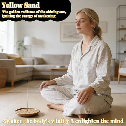 RAINFLOW 15 OZ Fine Yellow Sand for Crafts - Colored Quartz Zen Garden Sand Decorative for Vases Filler, Wedding Unity Ceremony, Incense Burner, Ritual Incense,Wishing Bottle