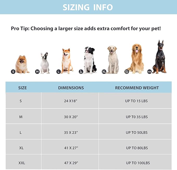 Cooling Dog Mat Q-Max>0.5 - Rapid Cooling Tech, Thin Breathable Crate Pad, Portable Washable Summer Mat, Chill Soothing Fabric - 47"x29" Extra Large Dog, Blue