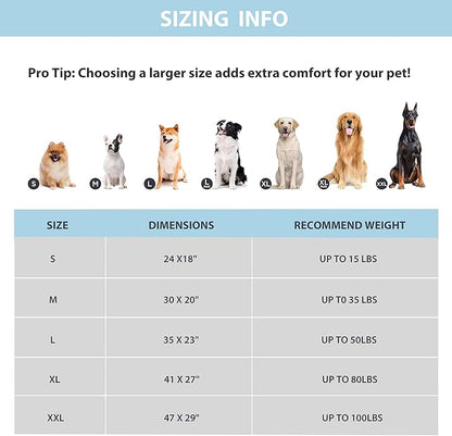 Cooling Dog Mat Q-Max>0.5 - Rapid Cooling Tech, Thin Breathable Crate Pad, Portable Washable Summer Mat, Chill Soothing Fabric - 24"x18" Small Dog/Cat, Grey