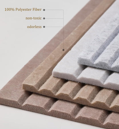 Felt Bulletin Board 36"x 24"-6 Felt Tiles Cork Board Wall Panels Home Office Wall Organization Fabric Pin Board for Classroom/Kids Art Display/Photo Picture Wall/Acoustic,Self-Adhesive,Light Camel