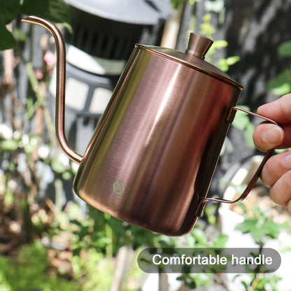 OFFIDIX Watering Can for Indoor Plants Long Spout Metal Stainless Steel 21 oz Small Watering Can with 14 oz Glass Plant Mister Spray Bottle for Plants Bonsai