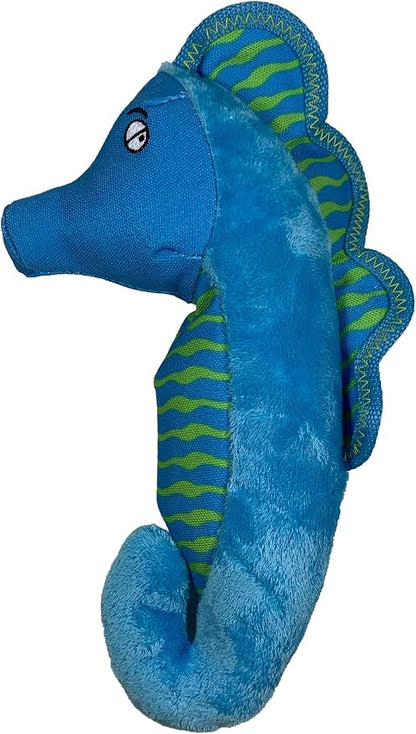 Spunky Pup Clean Earth Plush Seahorse | Made from 100% Recycled Water Bottles | Large