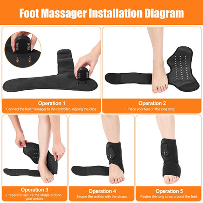 Laokiiy Foot Massager for Neuropathy, with Red Light Therapy for Feet & Ankle, Infrared Neuropathy Triple Therapy Foot Massager with Heat, 8 Massage Modes, 20 Intensity Levels, Body Massager1pack
