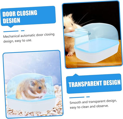 UPKOCH 2pcs Hamster Bath Container Automatic Dust Bath Box for Animals Practical Plastic Bathtub Smooth Edges for Hamsters and Chinchillas