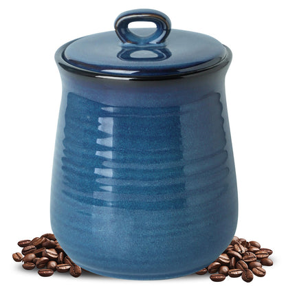 Tikooere Ceramic 3-Piece Set - Salt and Pepper Shakers Set, Cookie Jar with Lid