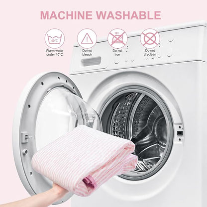 Bed Pads for Incontinence Washable, 40"x55" Large Reusable Waterproof Soft Wetting Underpad for Adults, Elderly, Seniors, Women, Kids & Pets, Machine Washable Pad for Bed, Sofa-Pink