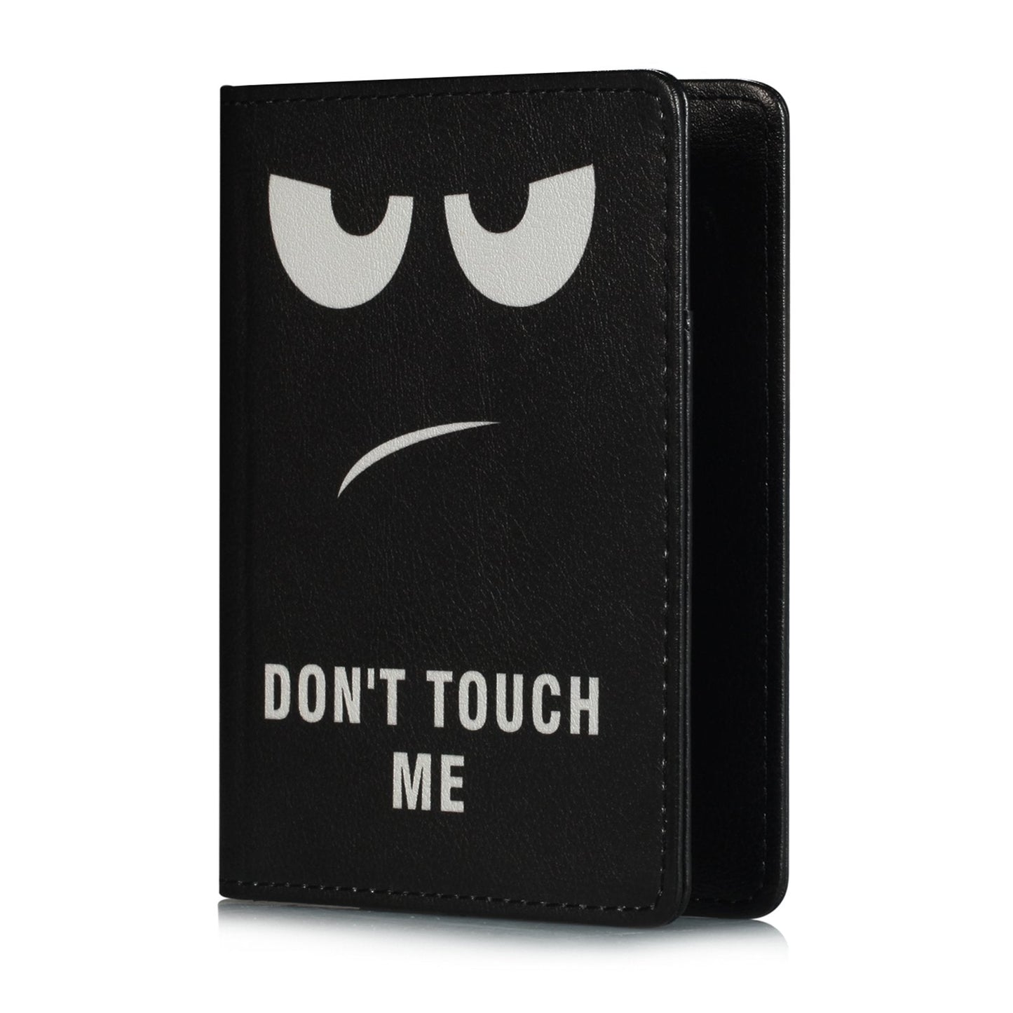 UUcovers Passport Holder Cover Case PU Leather RFID Blocking Card Pockets Holder Cute Luggage Magnetic Wallet Passport Holder Case for travel Women Men, Don't Touch