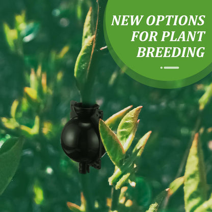 Tanlade 160 Pcs Plant Root Growing Box Small Air Layering Pods Propagation Balls Reusable Plant Rooting Device Black High Pressure Rooting Ball Grafting Tools for Tree Rooter Cuttings Seedlings