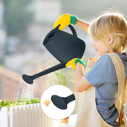 TTAOE GN Watering Can - for Indoor and Outdoor House Plant Garden - with Long Spout - 1/2 Gallon - Grey