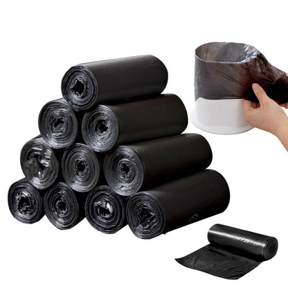 GWZiehory Mini Strong Trash Bags, 0.5 Gal Small Garbage Bags for Desktop Mini Trash Can, 300 Counts, Black