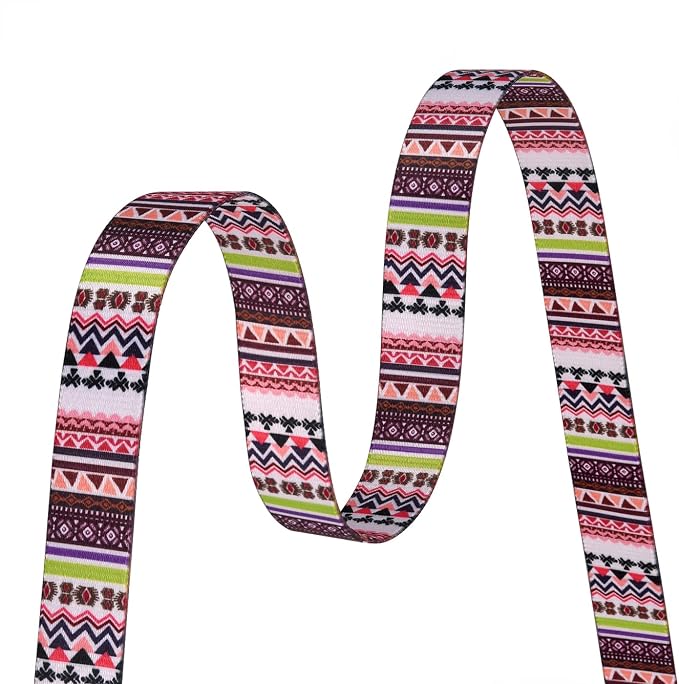 MarukoPet Dog Collar and Leash Set, Adjustable for Small Medium Large Dogs Puppy, Cute Design with Bohemia Floral Tribal Geometric Patterns Boys Girls Dog Collar(Pink Bohemia Set,S)