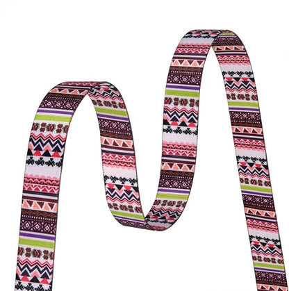 MarukoPet Dog Collar and Leash Set, Adjustable for Small Medium Large Dogs Puppy, Cute Design with Bohemia Floral Tribal Geometric Patterns Boys Girls Dog Collar(Pink Bohemia Set,S)